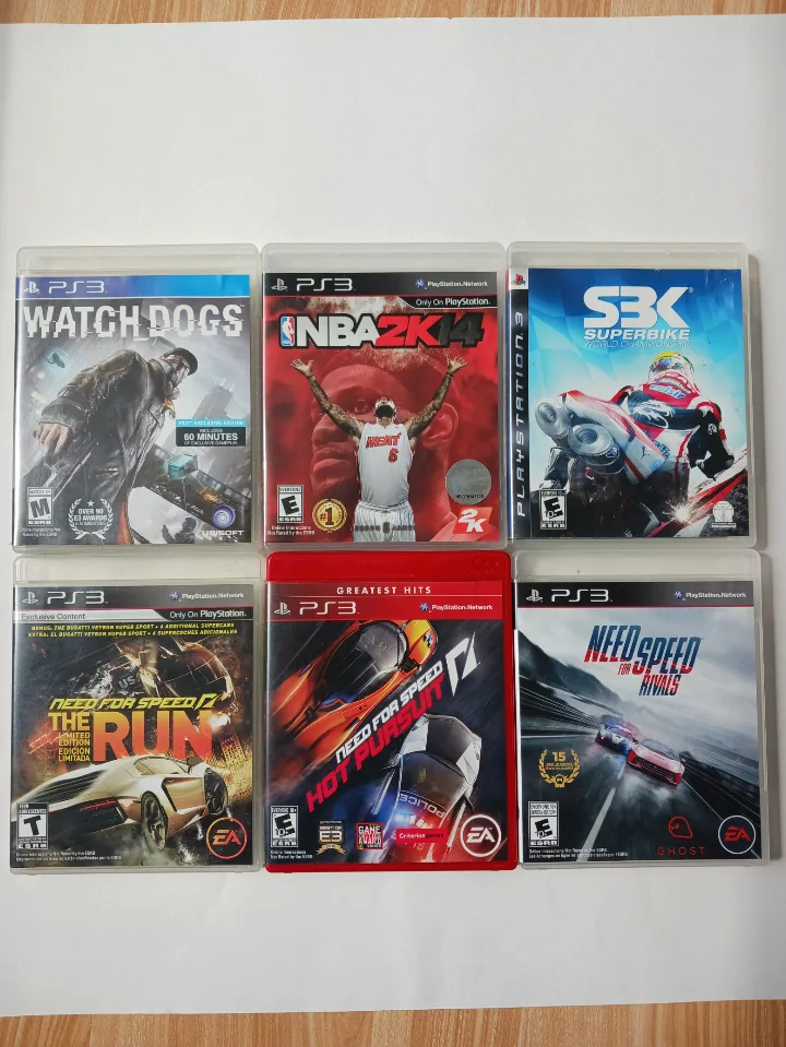 PS3 Slim Console with Controller and  6 Games image indicator(4)