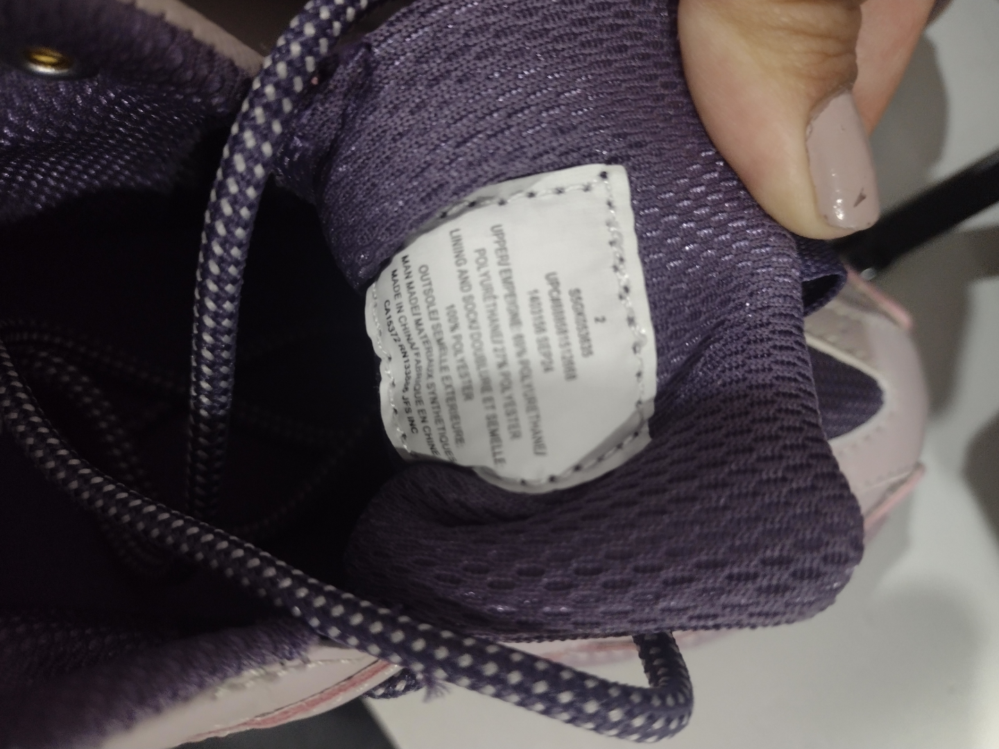 Joe Fresh Girls' Size 2 Purple and Pink Sneakers - photo 4