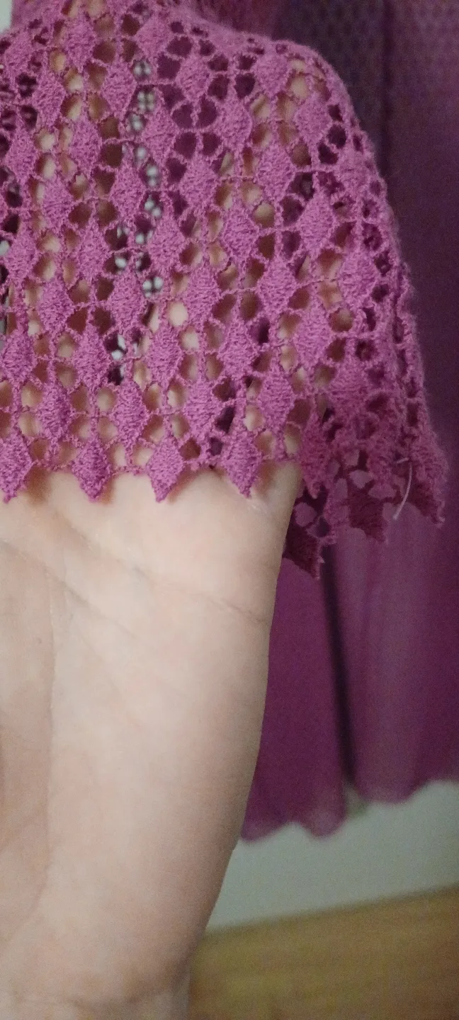 Long Handmade Crochet Cardigan image indicator(3)
