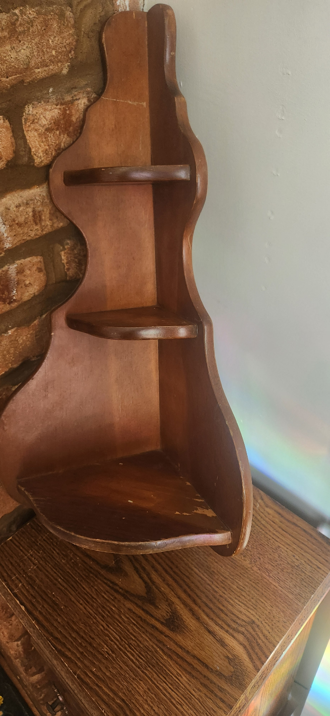 Antique Corner Apothecary Shelf - photo 4