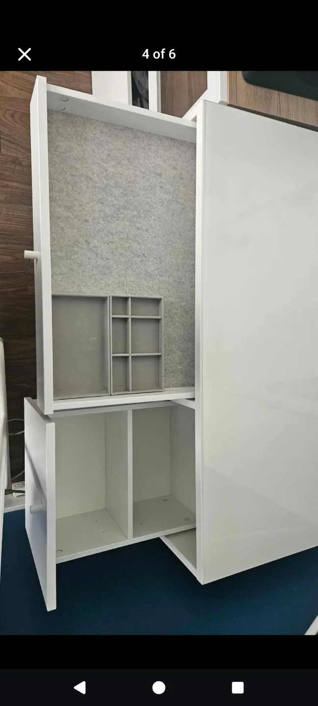 IKEA vanity c/w compartments, mirror & wall lamp image indicator(3)