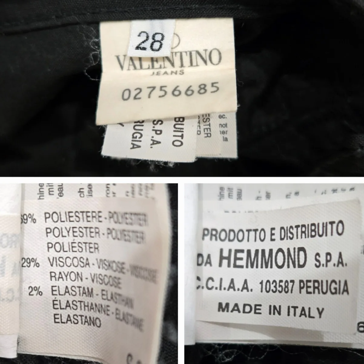 Vintage Valentino Jeans High-Rise Straight-Leg Size 26 image indicator(7)