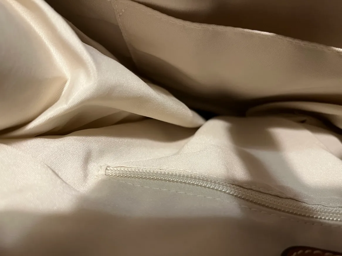 Floral Tote Bag with Brown Faux Leather Accents image indicator(4)