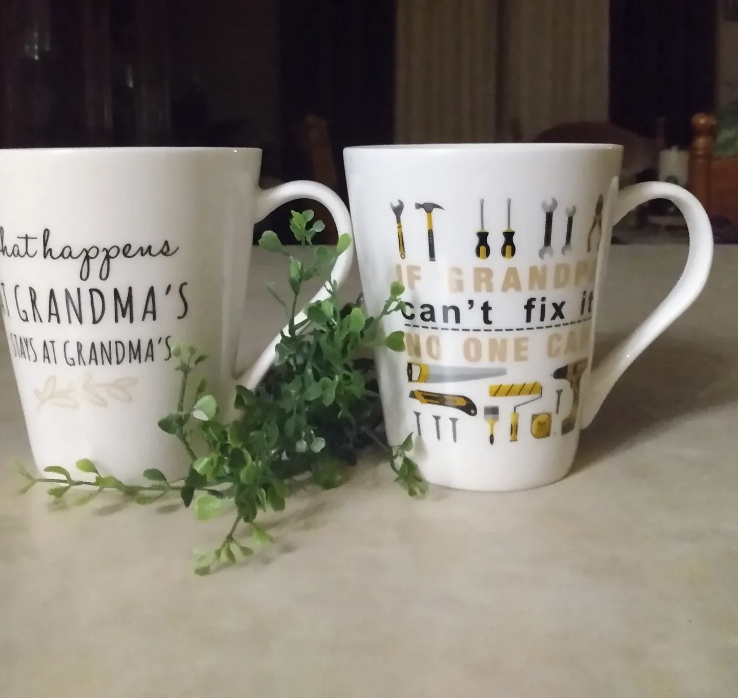(New) Set of Two Grandma, Grandpa Themed Mugs gift set 🎁 image indicator(2)