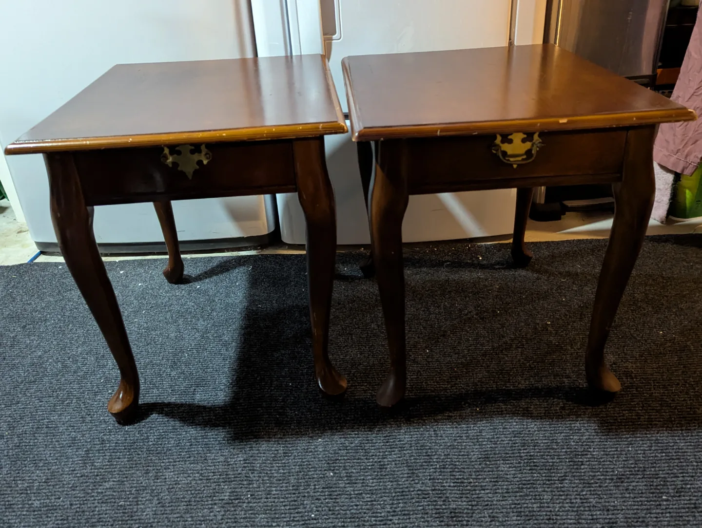 2 vintage end tables image indicator(6)