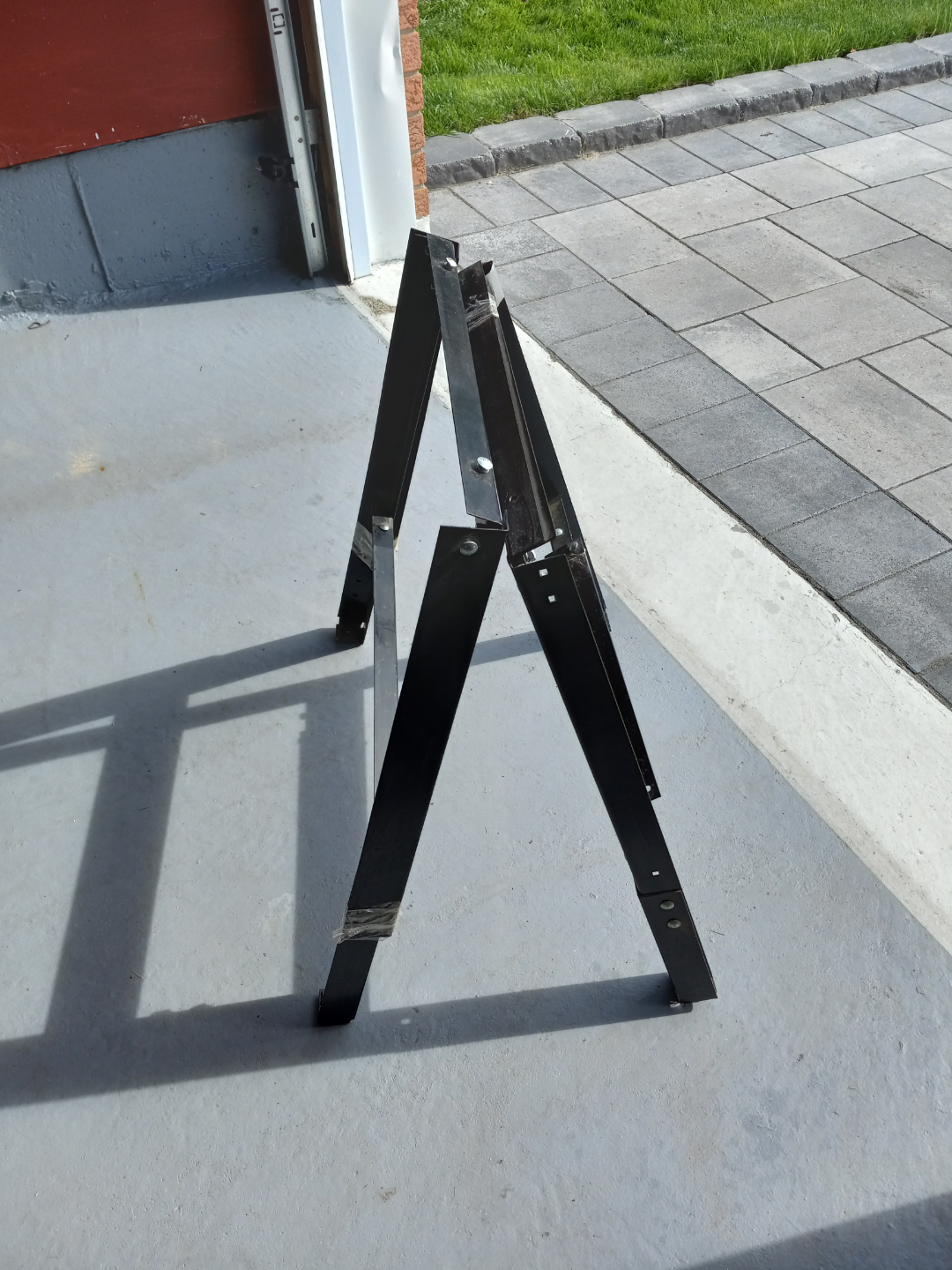 Black Metal Sawhorse