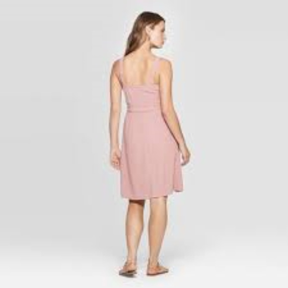 Women's Pink A-Line Wrap Dress - photo 2
