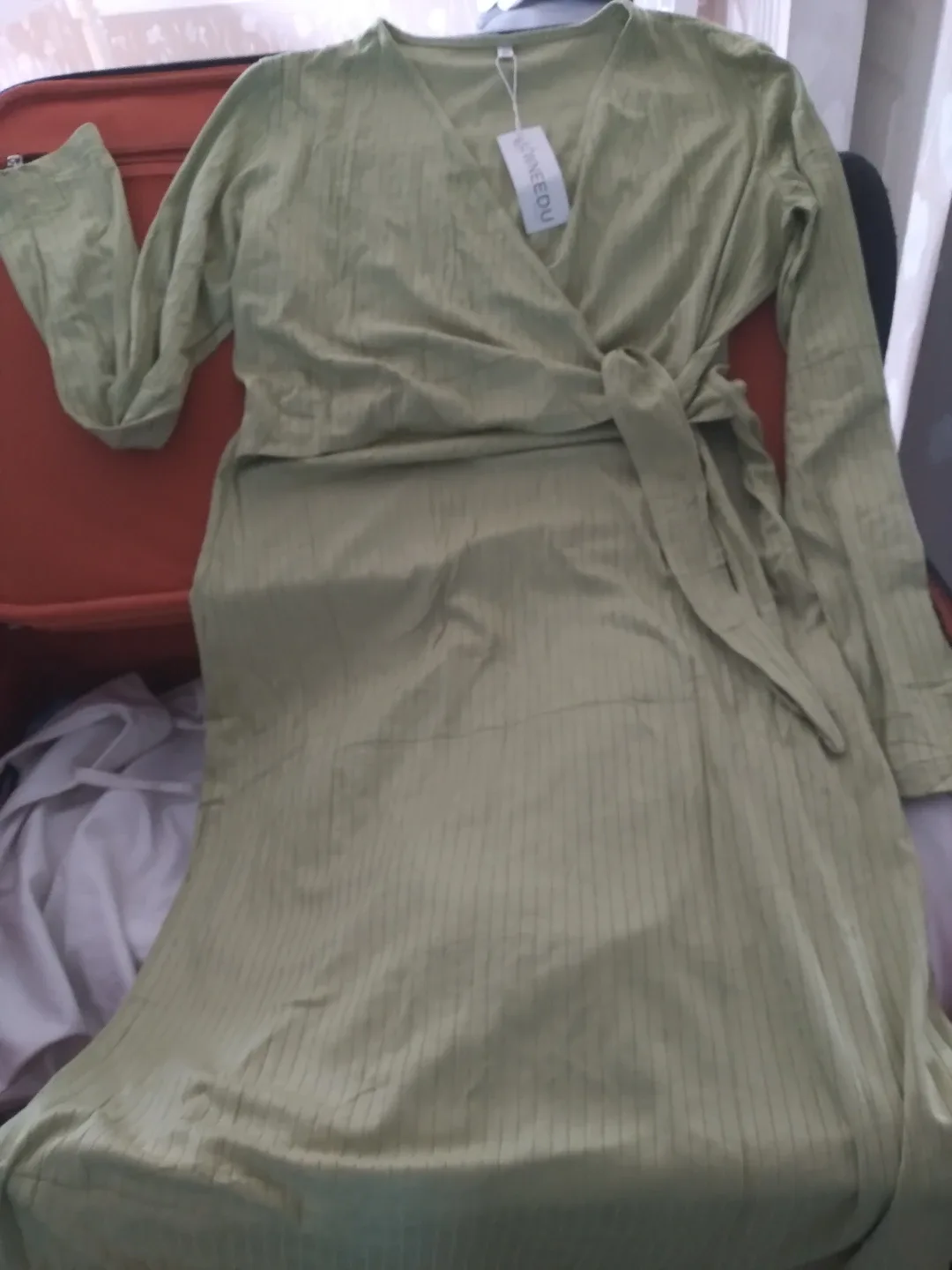 Green Wrap Dress thumbnail
