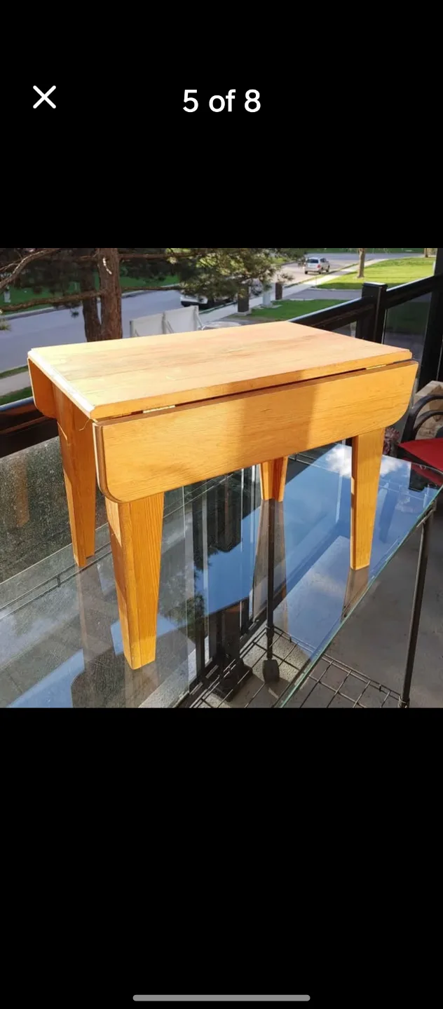 Vintage Wooden Children's DOLL Table and Chairs image indicator(4)