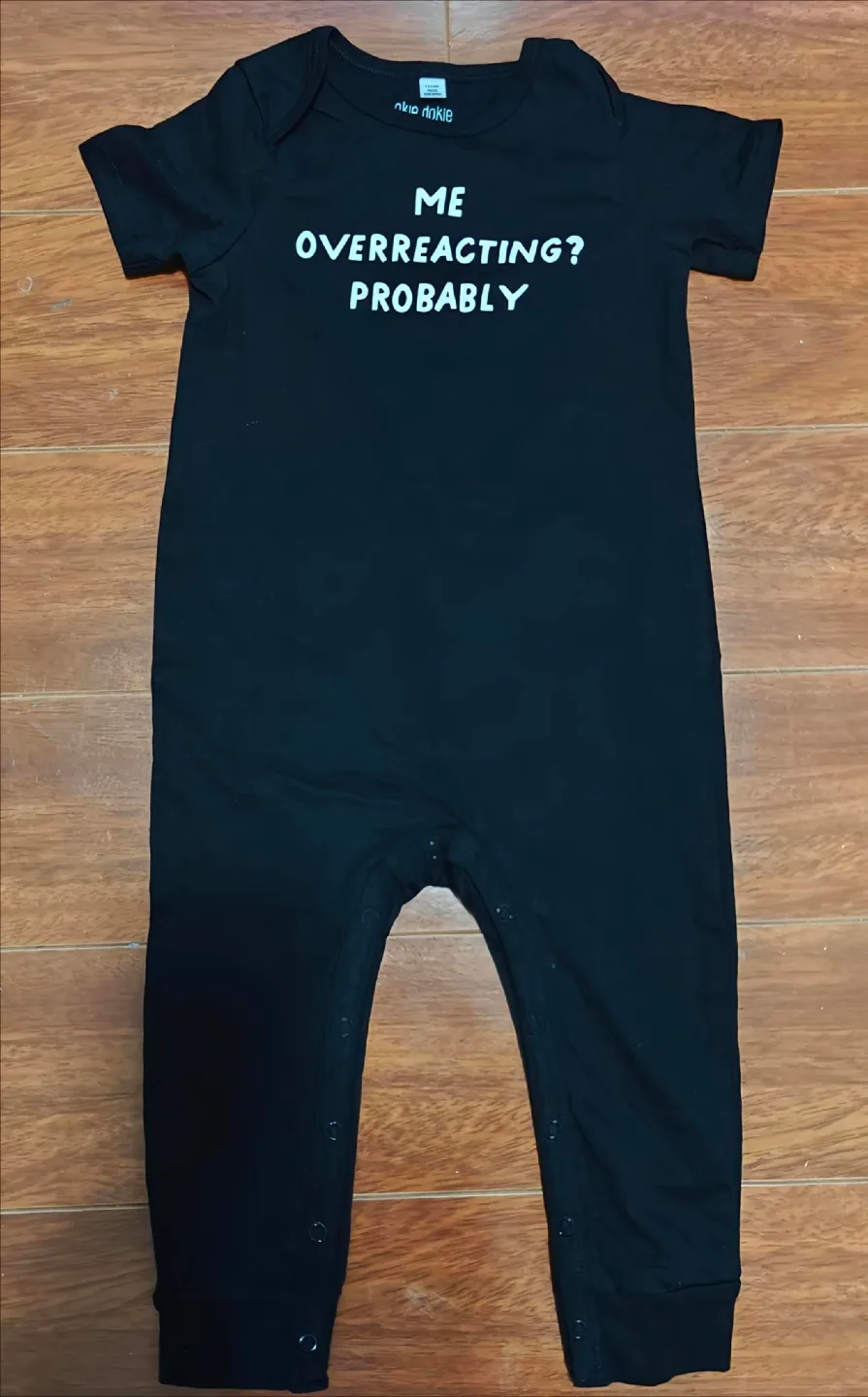 Okie Dokie Baby Romper - Me Overreacting? Probably thumbnail