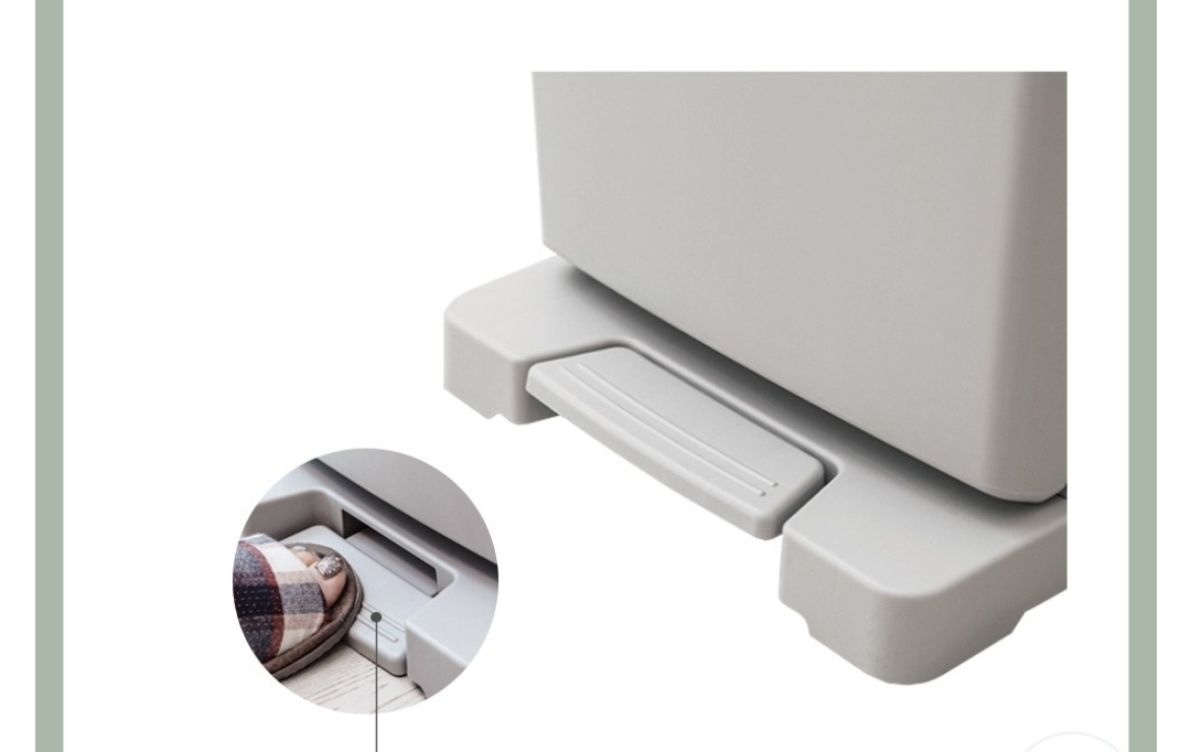 [Brand New] Two-Compartment Step Trash Can - White - photo 5