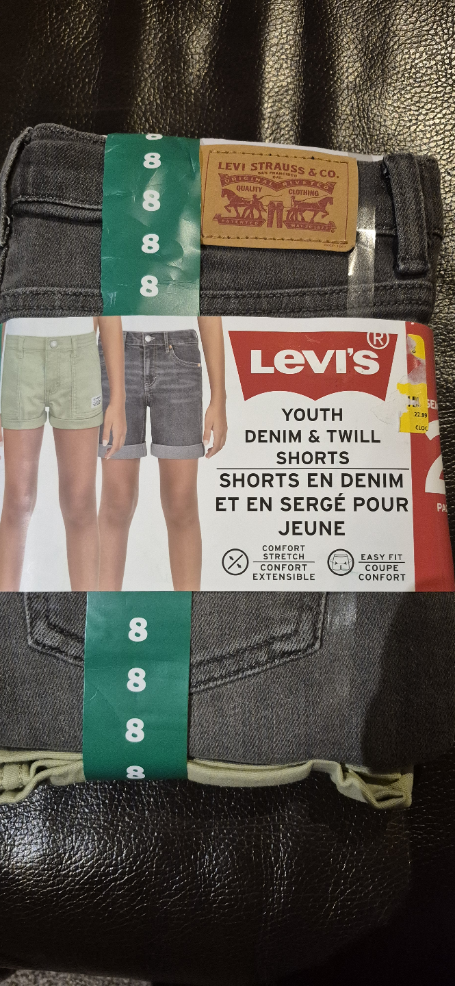 Levi's Youth Denim & Twill Shorts - Size 8