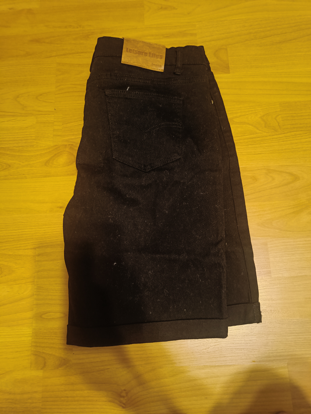 Black Denim Shorts