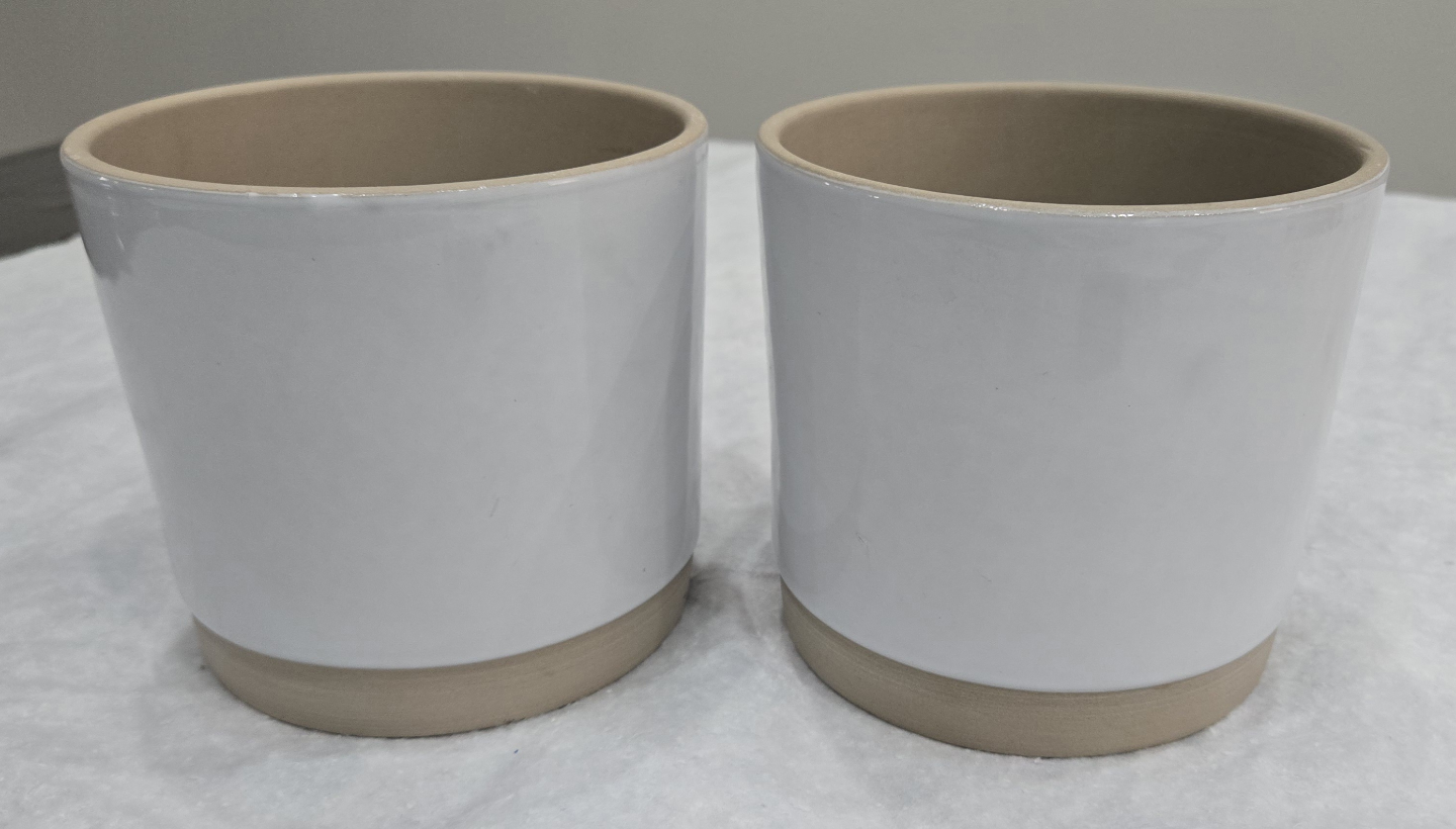 Pair of IKEA UPPVAKTA Ceramic Pots - photo 2