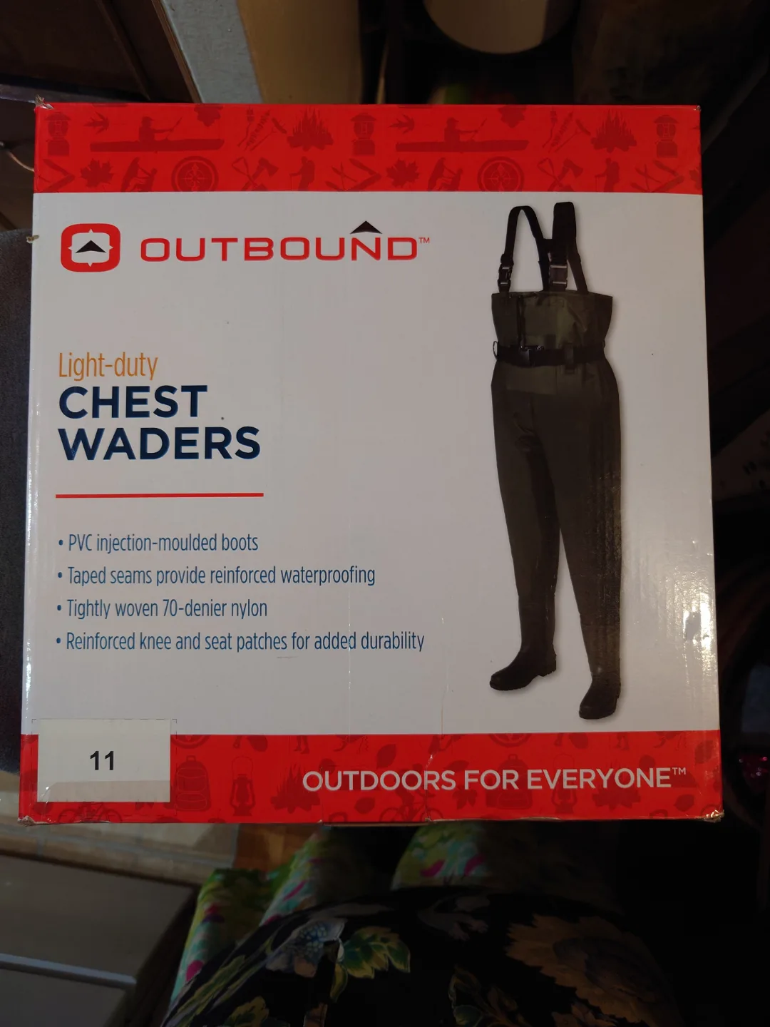 Outbound Light-Duty Chest Waders - Size 11 thumbnail