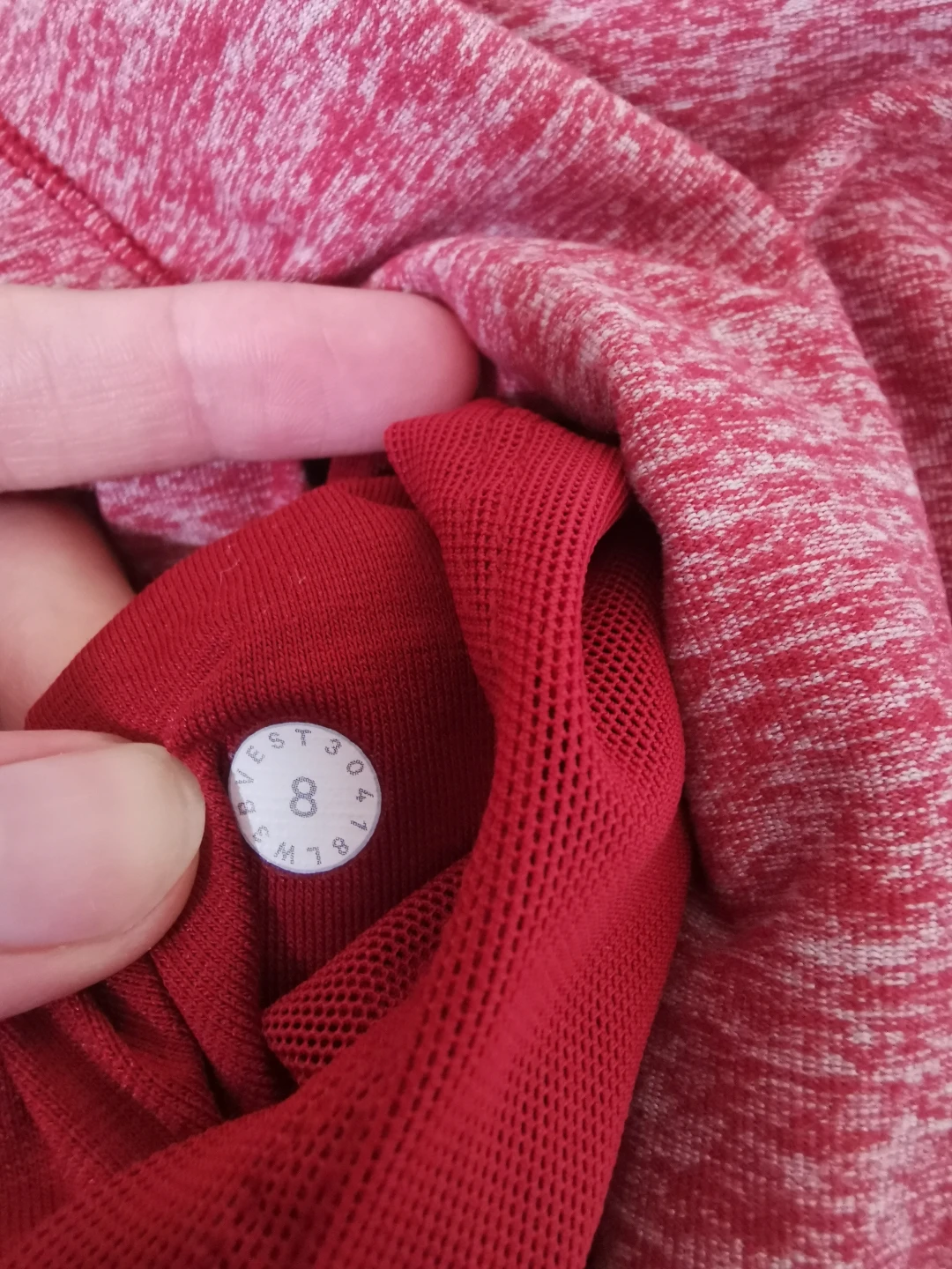 Lululemon Run Briskly 1/2 ZipHeathered Dark Sport Red S8 - photo 2