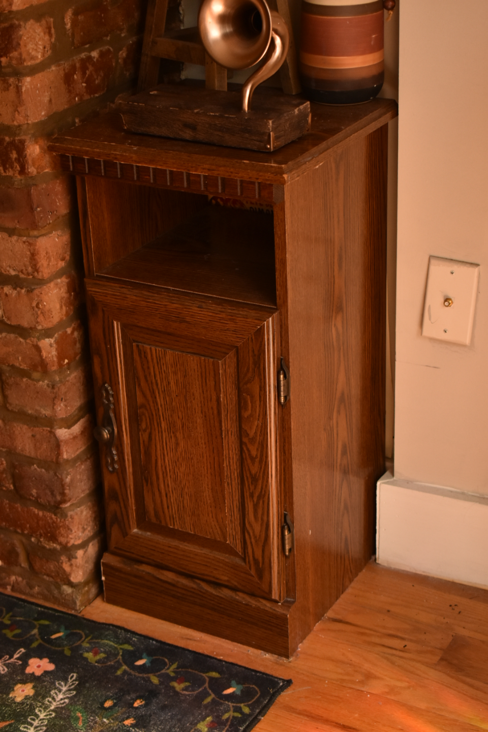 Rustic Mini  End Table with Cabinet - photo 2