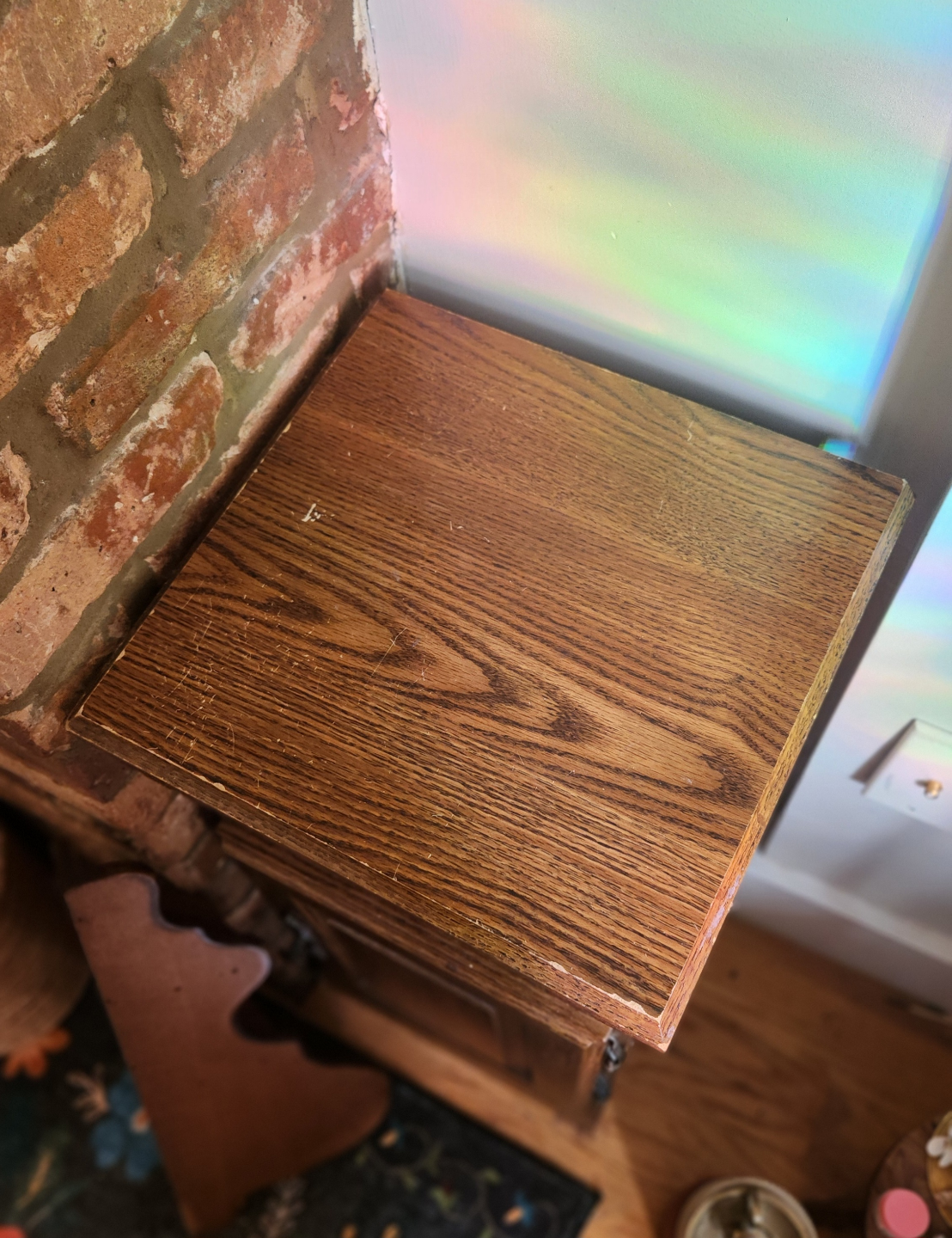 Rustic Mini  End Table with Cabinet - photo 4