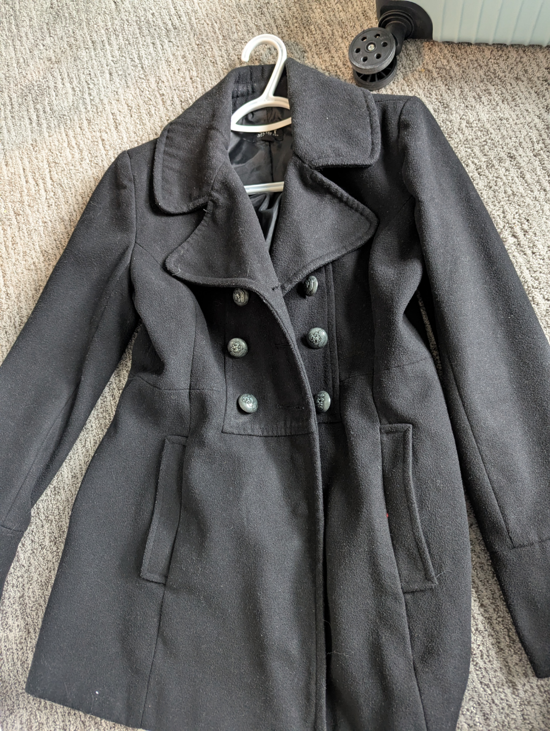Women's Black Peacoat Suzyshier
