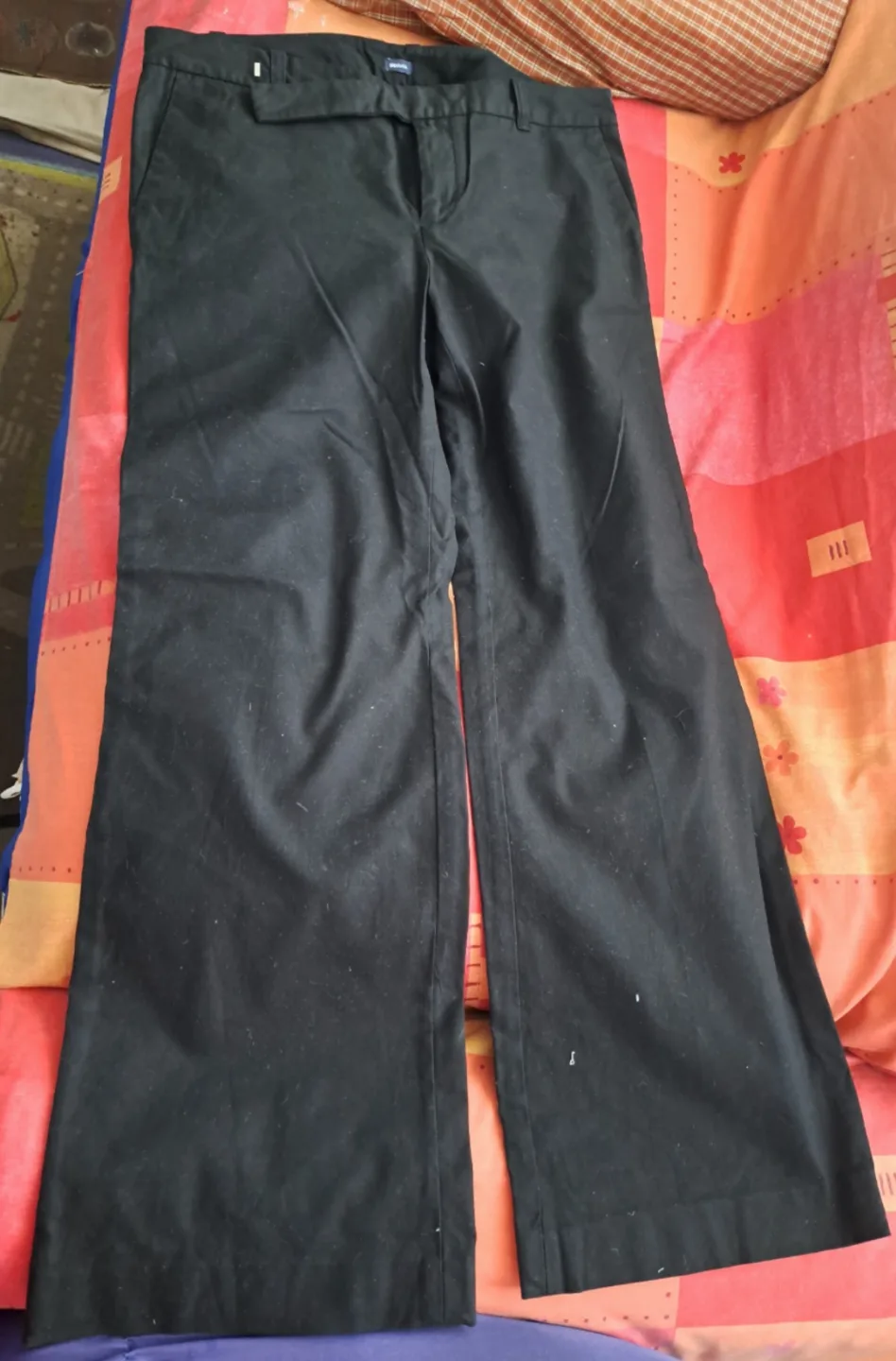 Women's Gapstretch Black Wide Leg Trousers thumbnail
