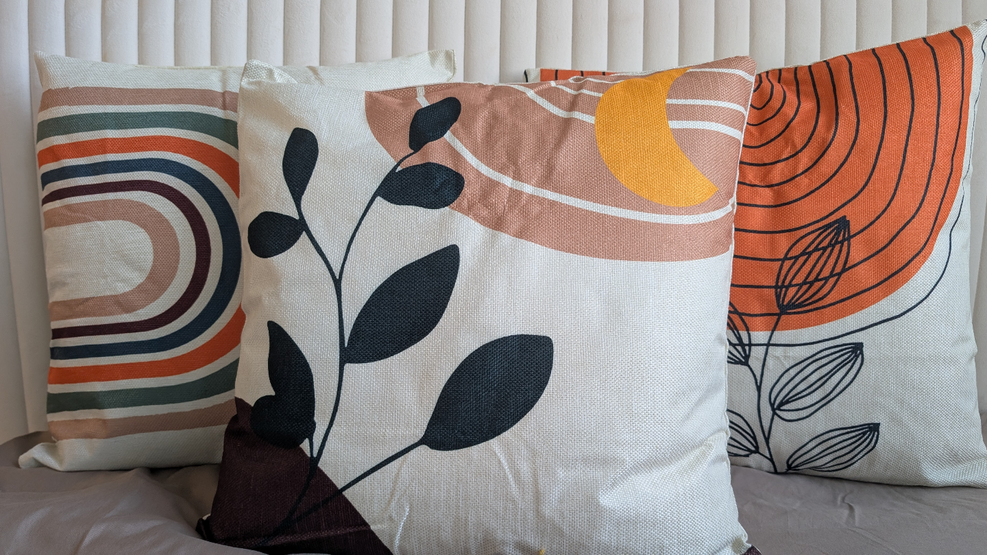 Set of 3 Mid-Century Modern Throw Pillows - photo 3