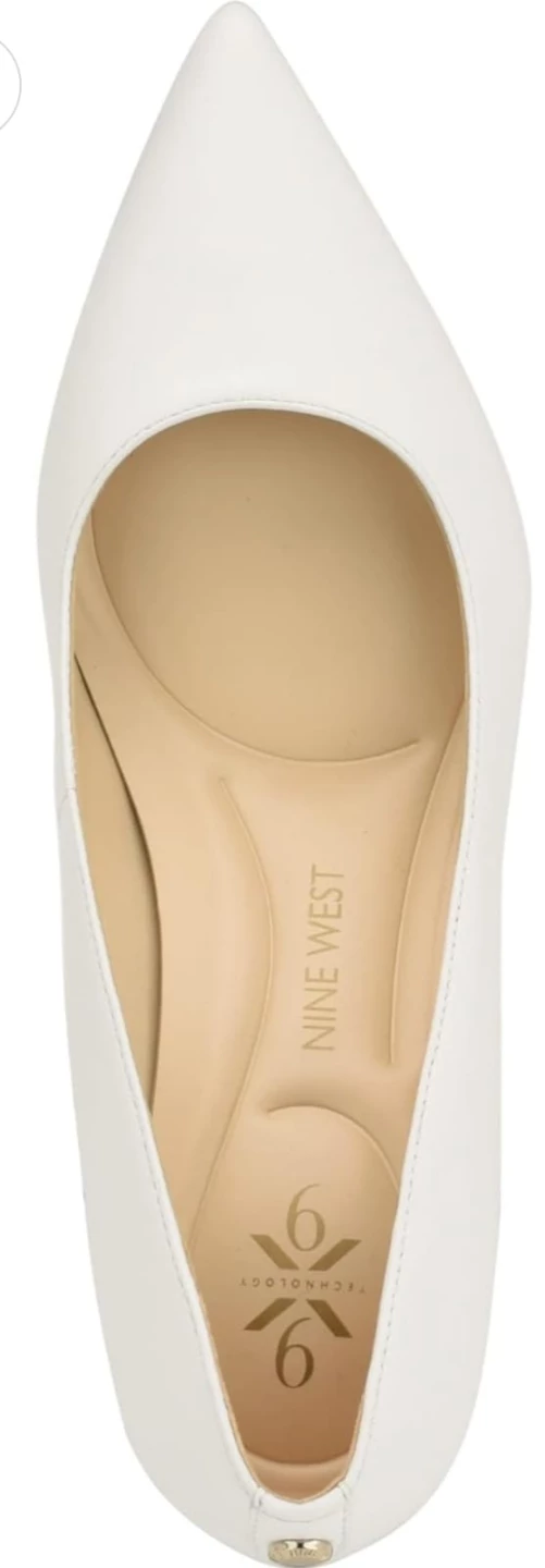 Nine West Women's White Leather Heels - Size  7.5 - photo 5