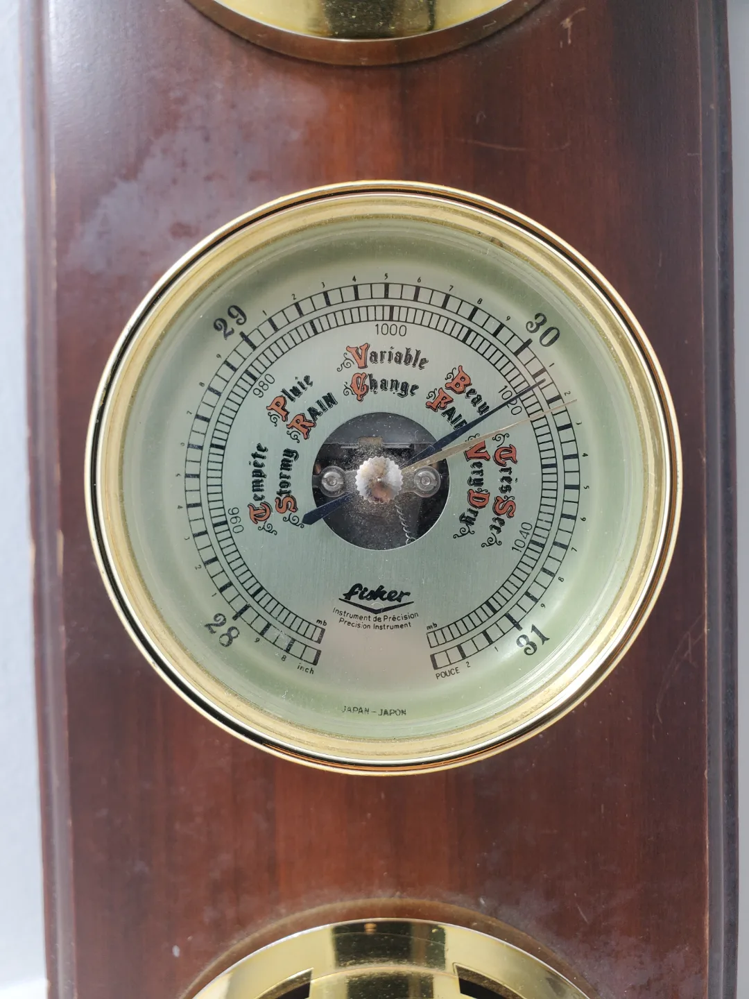 Vintage Wooden Weather Station 🏒 image indicator(7)