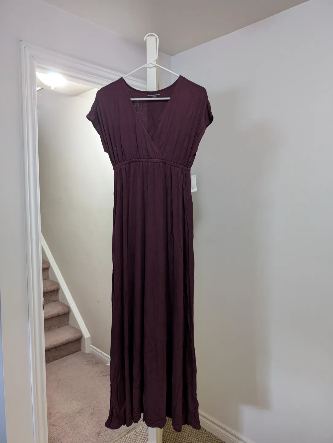 Amazon Essentials Burgundy Maxi Dress - Size Small thumbnail