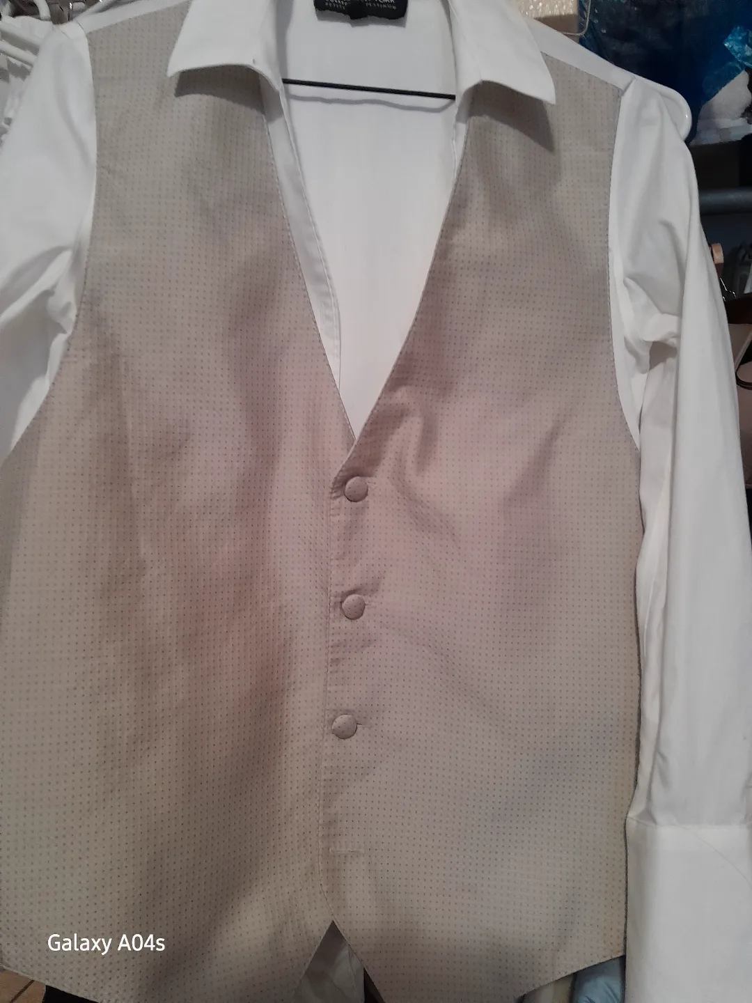 Men's Size Medium 5 YD Silver Formals Vest image indicator(2)