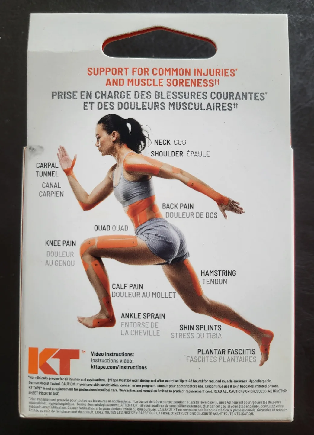 NEW! KT TAPE Pro Kinesiology Tape - Laser Blue - 20 Strips image indicator(4)