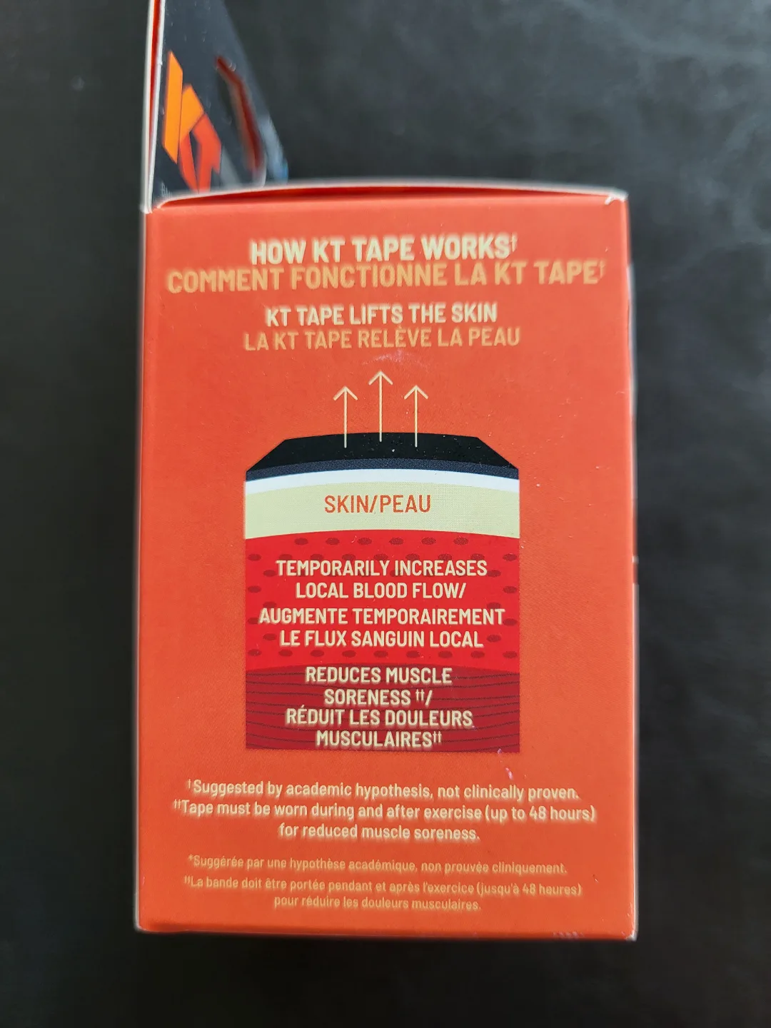 NEW! KT TAPE Pro Kinesiology Tape - Laser Blue - 20 Strips image indicator(6)