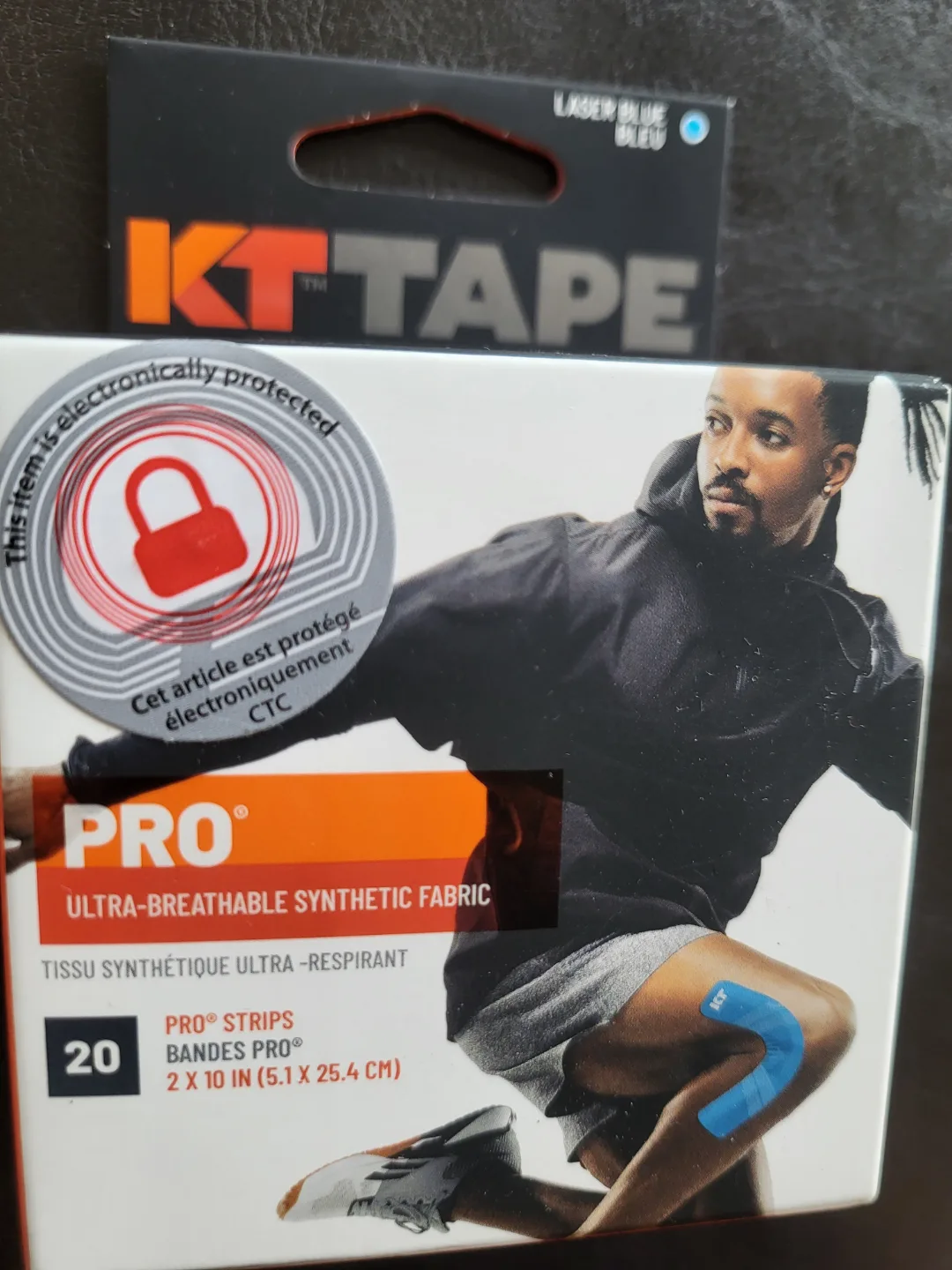 NEW! KT TAPE Pro Kinesiology Tape - Laser Blue - 20 Strips image indicator(8)