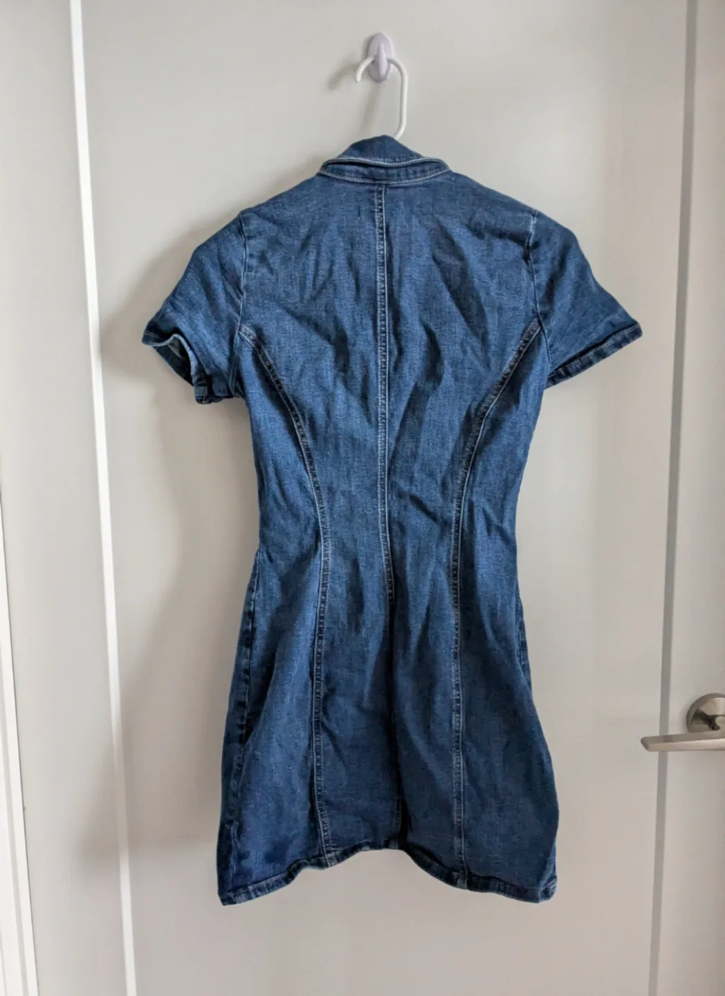 Zara Denim Button-Down Dress🧡 image indicator(3)