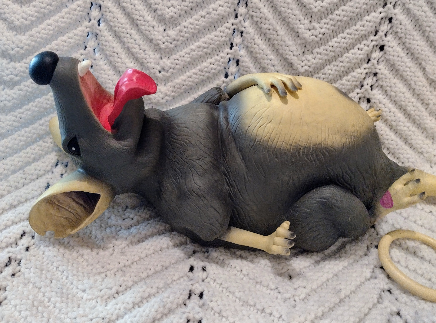 Gemmy Fat Rat Talking Animated Rubber WORKS Halloween Vintage - photo 3