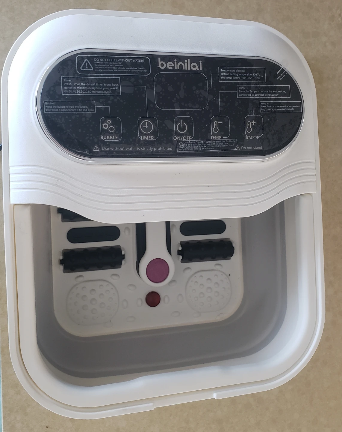 Beinilai Electric Foot Spa Massager