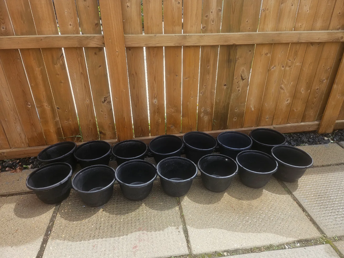 14 Black Plastic Plant Pots thumbnail
