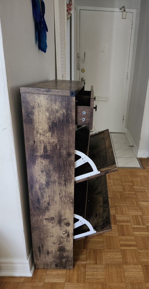 New and Unused Shoe Storage – Rustic Brown - photo 3