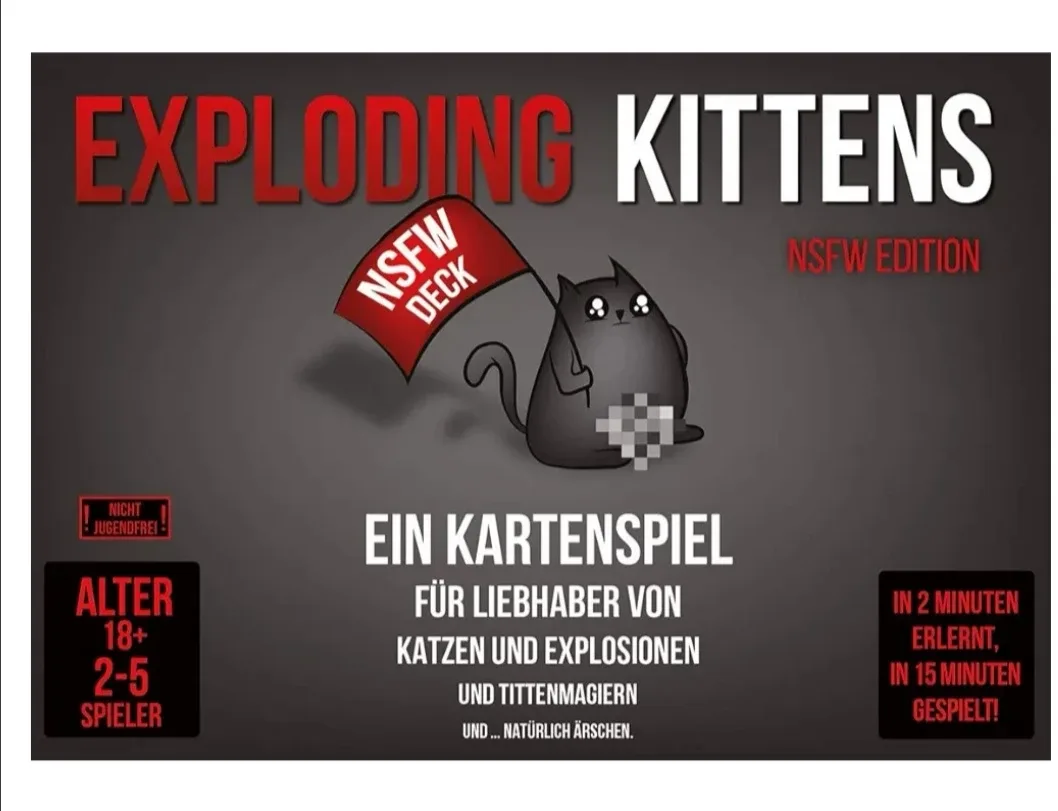 Exploding Kittens NSFW Edition Card Game thumbnail