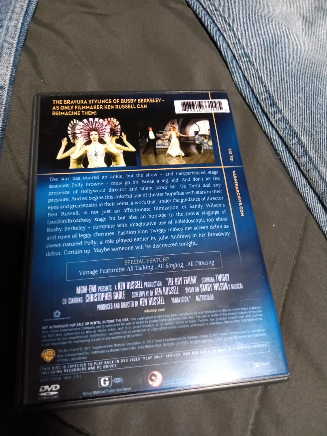 Vintage Squeeze Brand Bell Bottom Jeans with Twiggy Graphic image indicator(6)