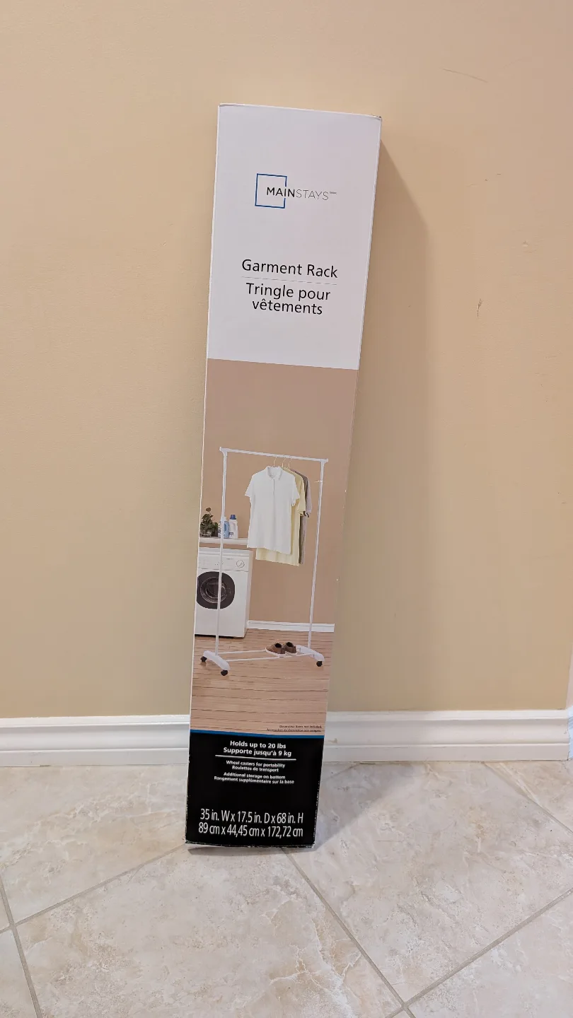 Mainstays White Garment Rack