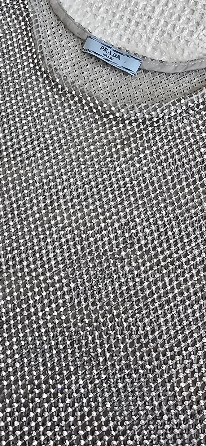 vintage prada sparks dress.  missing the square in the front. image indicator(2)