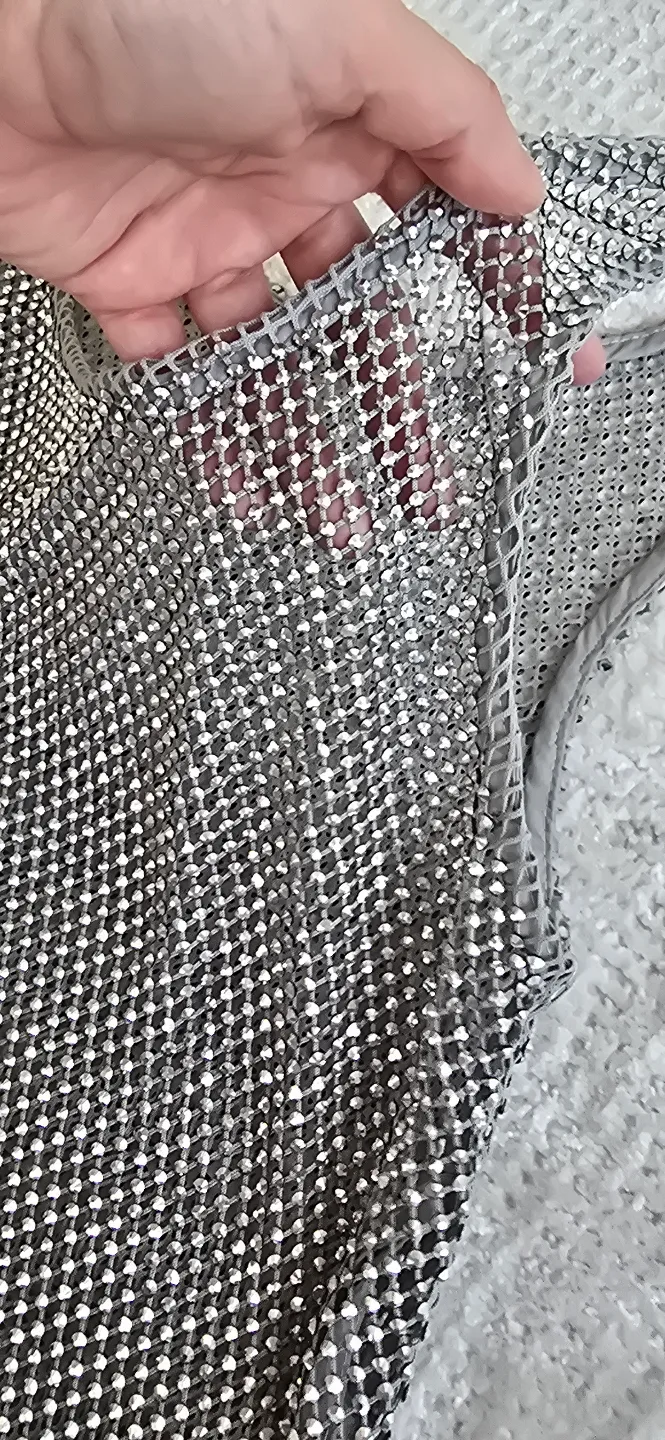 vintage prada sparks dress.  missing the square in the front. image indicator(3)