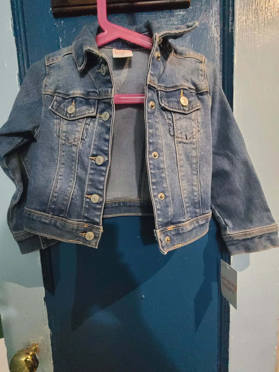 Girls Jumping Beans Denim Jacket - Size 3T image indicator(5)
