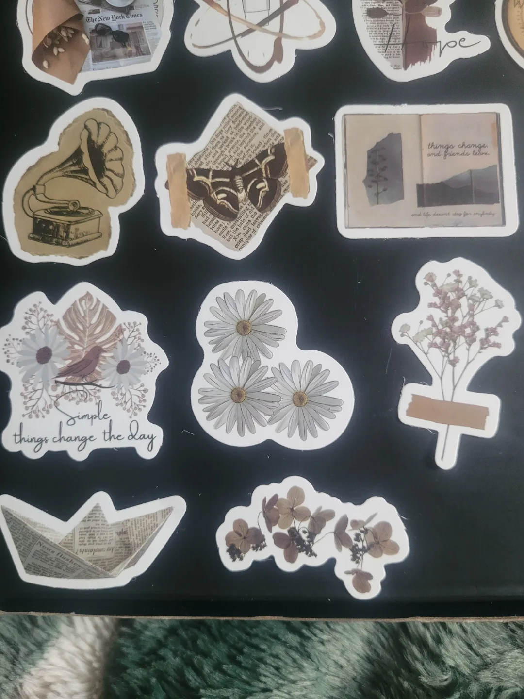 30 Aesthetic Brown and Beige Stickers image indicator(3)