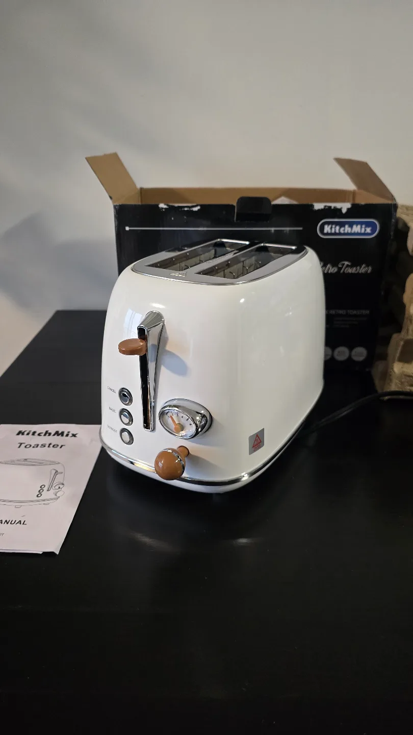 KitchMix Retro Toaster - White image indicator(2)