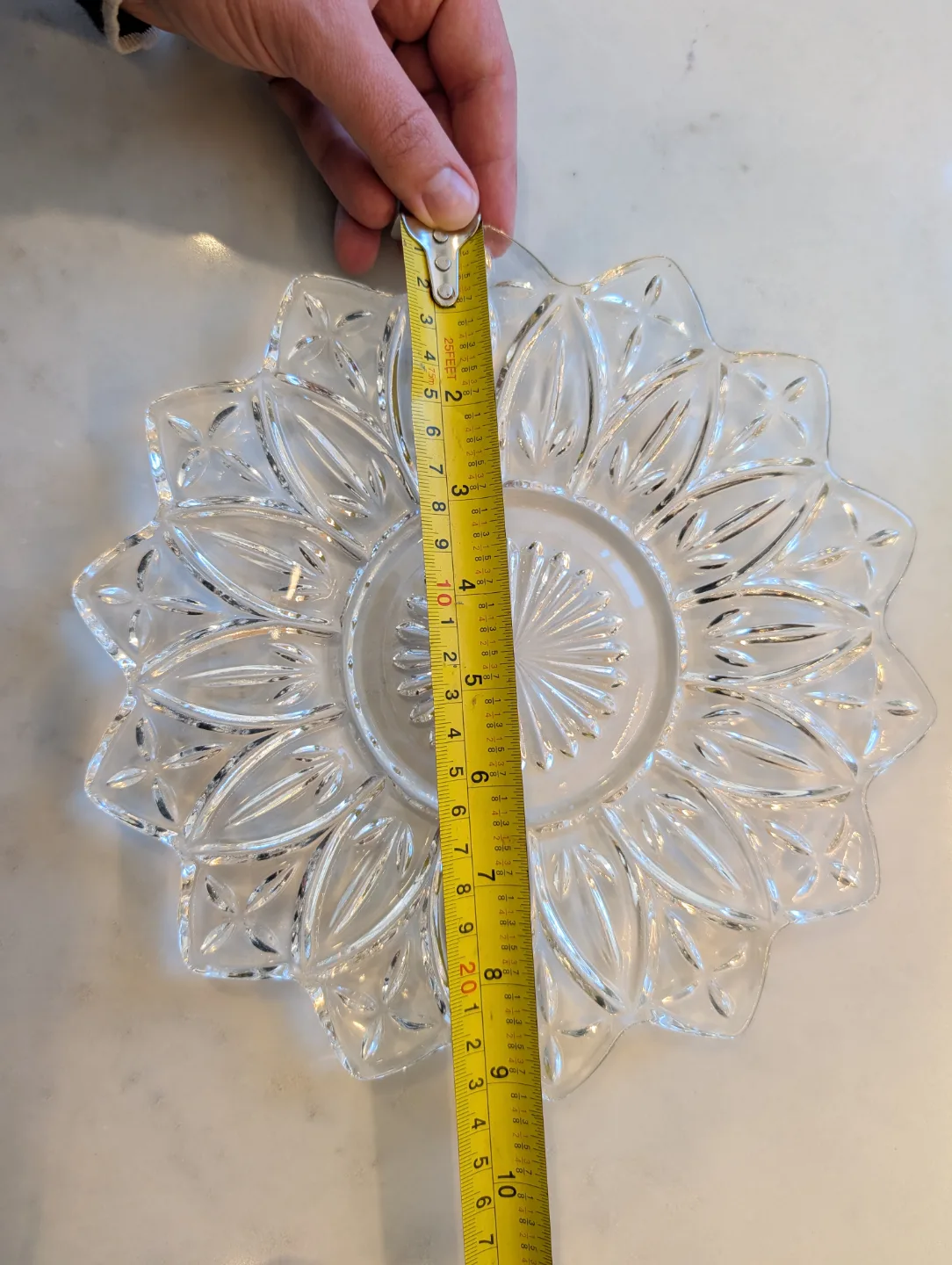 4 Federal Glass Petal Pattern Serving Dishes: 11.5 and 9 inches image indicator(7)