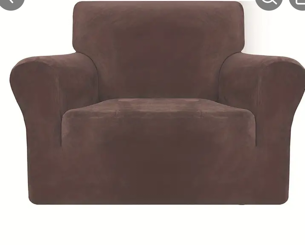 New Brown Sofa Slipcover for 1 seater (armchair) - photo 2
