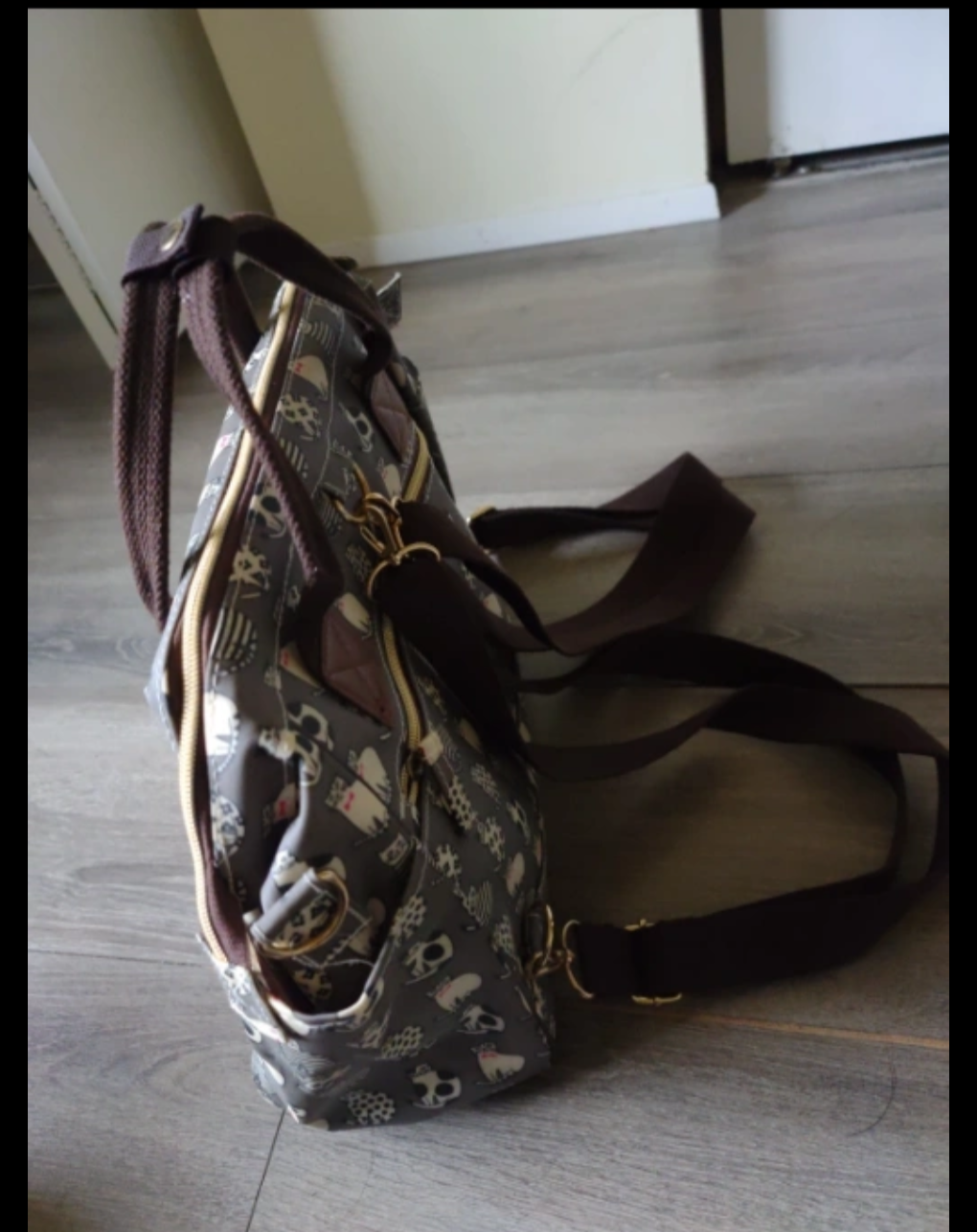 Cute Cat Print 3 way waterproof bag - photo 2