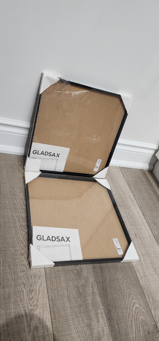 Two IKEA GLADSAX Black Picture Frames - photo 4