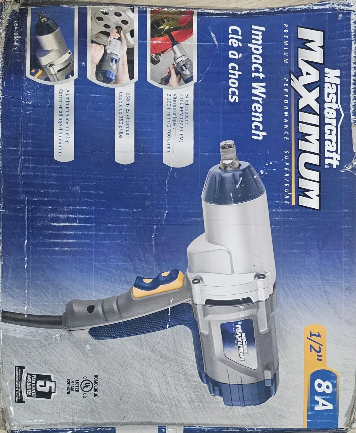 Mastercraft Maximum 1/2" Drive Impact Wrench thumbnail